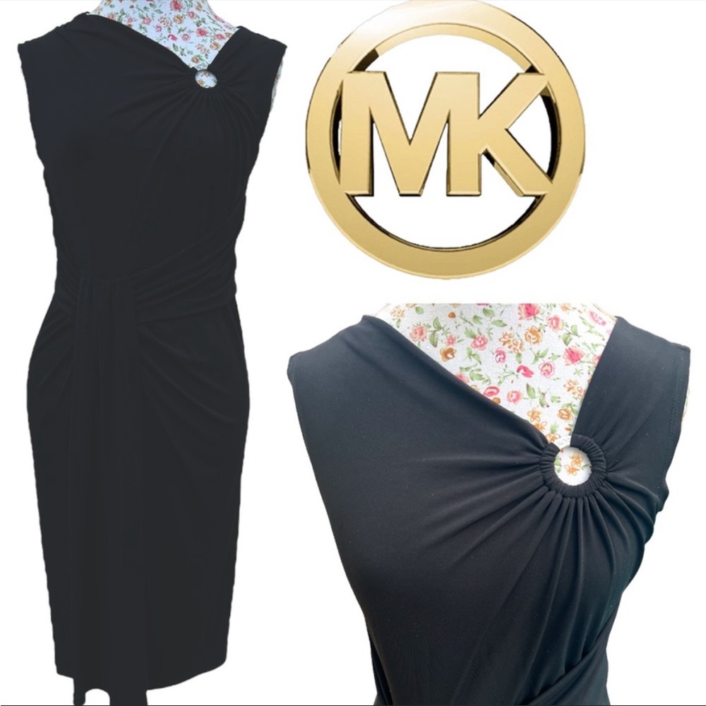 Michael Kors Sleeveless Black Dress